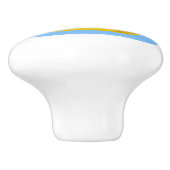 かわいい漫画の黄色のゴム製ダッキーの水泳の子供 セラミックノブ (側面)