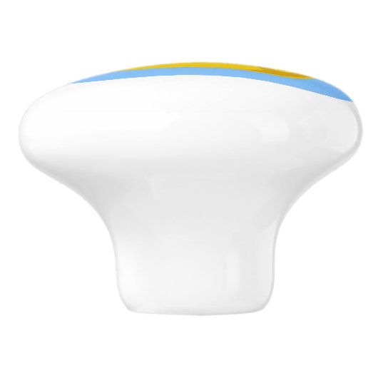 かわいい漫画の黄色のゴム製ダッキーの水泳の子供 セラミックノブ (側面)