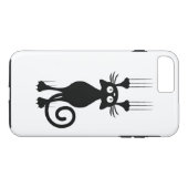 かわいい漫画の黒猫の負傷 Case-Mate iPhoneケース (裏面(横))