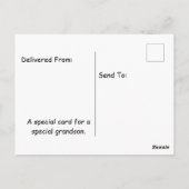 かわいい漫画の コモドドラゴン誕生日 ポストカード (裏面)