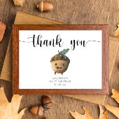 かわいい漫画のacorn赤ちゃんシャワー感謝していユーザ サンキューカード