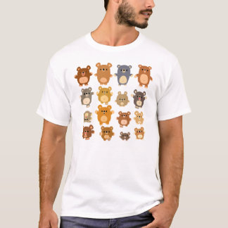 かわいい漫画は女性のTシャツに耐えます Tシャツ