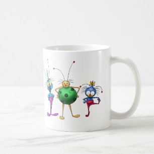 かわいい漫画は子供へを襲います コーヒーマグカップ