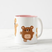 かわいい漫画は3マグに耐えます ツートーンマグカップ (正面右)