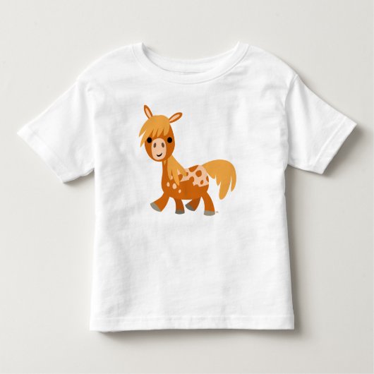 かわいい漫画アパロオサポニーの子供たちTシャツ トドラーTシャツ (正面)