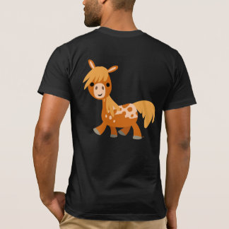 かわいい漫画アパロオサポニーTシャツ(背中) Tシャツ