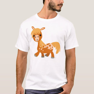 かわいい漫画アパロオサポニーTシャツ Tシャツ