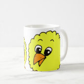 かわいい漫画イエローチックス コーヒーマグカップ (正面右)