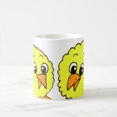 かわいい漫画イエローチックス コーヒーマグカップ (中央)