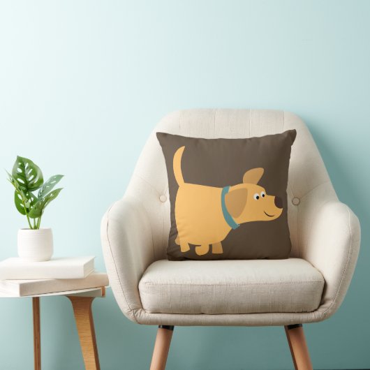 かわいい漫画イエローラブラドール枕 クッション (椅子)