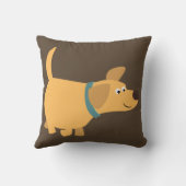 かわいい漫画イエローラブラドール枕 クッション (裏面)