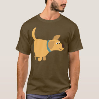 かわいい漫画イエローラブラドールTシャツ Tシャツ