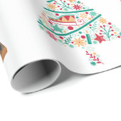 かわいい漫画イラストレーションくるみ割りクリスマス ラッピングペーパー (ロールコーナー)