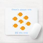 かわいい漫画インスパイア金魚のことわざ子供へ マウスパッド (マウス)