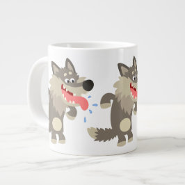 かわいい漫画ウルフジャンボマグカップ ジャンボコーヒーマグカップ