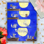 かわいい漫画オオカミ コミック ありがとう ポストカード