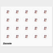 かわいい漫画オーストラリアの羊飼いの犬のかわいいイラスト ハートシール (シート)