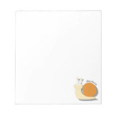 かわいい漫画カタツムリパーソナライズされたメモ帳 – カスタム ノートパッド (正面)