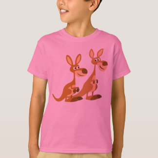 かわいい漫画カンガルーの子どもTシャツ2枚 Tシャツ