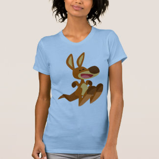 かわいい漫画カンガルーJoey女性Tシャツ Tシャツ