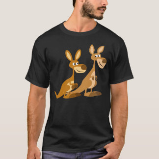 かわいい漫画カンガルーTシャツ2枚 Tシャツ