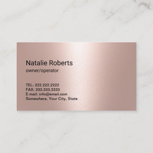 かわいい漫画ガールハウスクリーニングサービスバラ金ゴールド 名刺 (裏面)