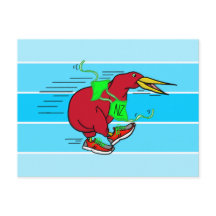 かわいい漫画キウイランニングの靴