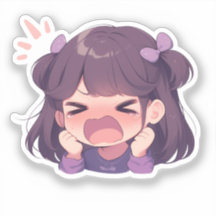 かわいい漫画キスカットパーソナライゼーション用ステッカー