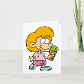 かわいい漫画キッド食べズのアイスクリームコーン カード