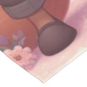 かわいい漫画キツネのバレンタインデー テーブルクロス (アングル)