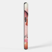 かわいい漫画キツネのバレンタインデー iPhoneケース (右側面)