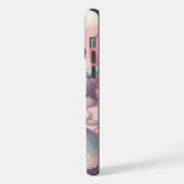 かわいい漫画キツネのバレンタインデー iPhoneケース (左側面)