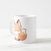 かわいい漫画キツネマグ コーヒーマグカップ (正面左)