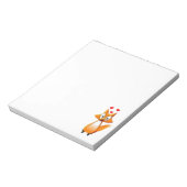 かわいい漫画キツネ動物 ノートパッド (回転)