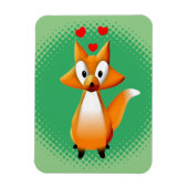 かわいい漫画キツネ動物 マグネット (縦)