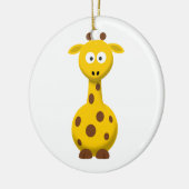 かわいい漫画キリン セラミックオーナメント (左)