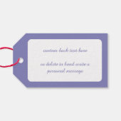 かわいい漫画クリスマスサンタクロースススリートインディア ギフトタグ (裏面横)