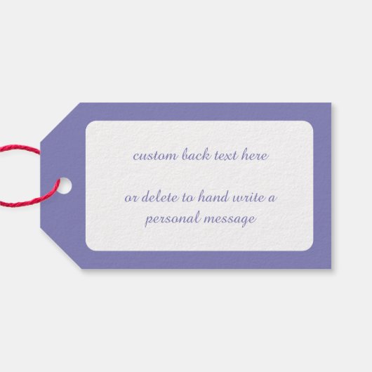 かわいい漫画クリスマスサンタクロースススリートインディア ギフトタグ (裏面横)