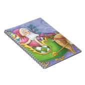 かわいい漫画クリスマスサンタクロースススリートインディア ノートブック (右側)