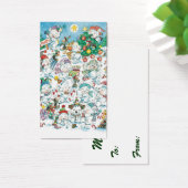 かわいい漫画クリスマスポーラーベアペンギンパーティー (デスク)