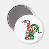 かわいい漫画クリスマス小妖精や小人マグネット マグネット (正面/裏面)