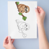 かわいい漫画コアラのカラーリングページ チラシ (手)