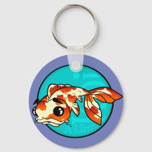 かわいい漫画コイ魚の丸キーチェーン キーホルダー