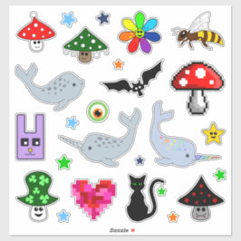 かわいい漫画コレクションビニールステッカー シール