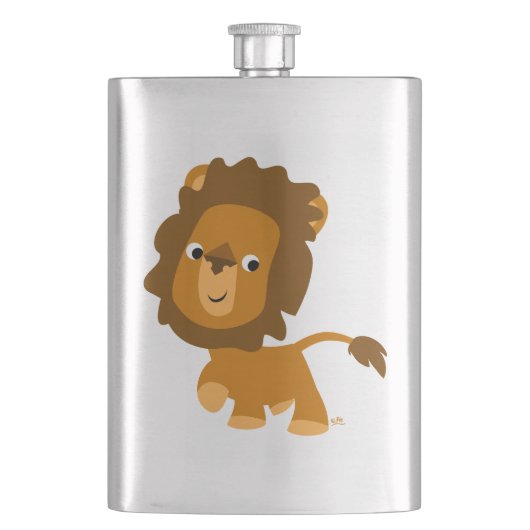 かわいい漫画コンテンツライオンクラシックフラスコ フラスク (正面)