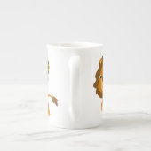 かわいい漫画コンテンツライオンボーン中国マグカップ ボーンチャイナマグカップ (裏面)