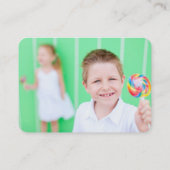 かわいい漫画サイカラフルのKidProfile写真 コーリングカード (裏面)