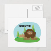 かわいい漫画サスカッチ ポストカード (正面/裏面)