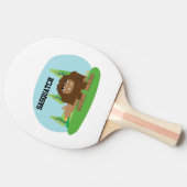 かわいい漫画サスカッチ 卓球ラケット (横)