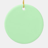 かわいい漫画サンタと友人クリスマス セラミックオーナメント (裏面)